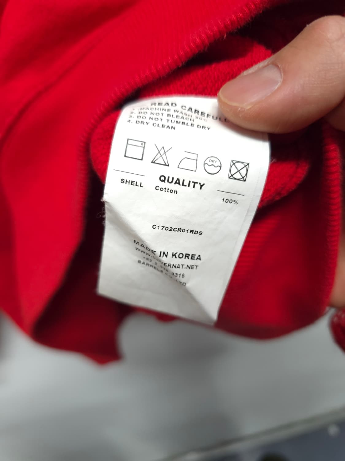 커버낫 C와펜로고 스웨트셔츠 맨투맨 (남성95 여서free) 상품이미지10