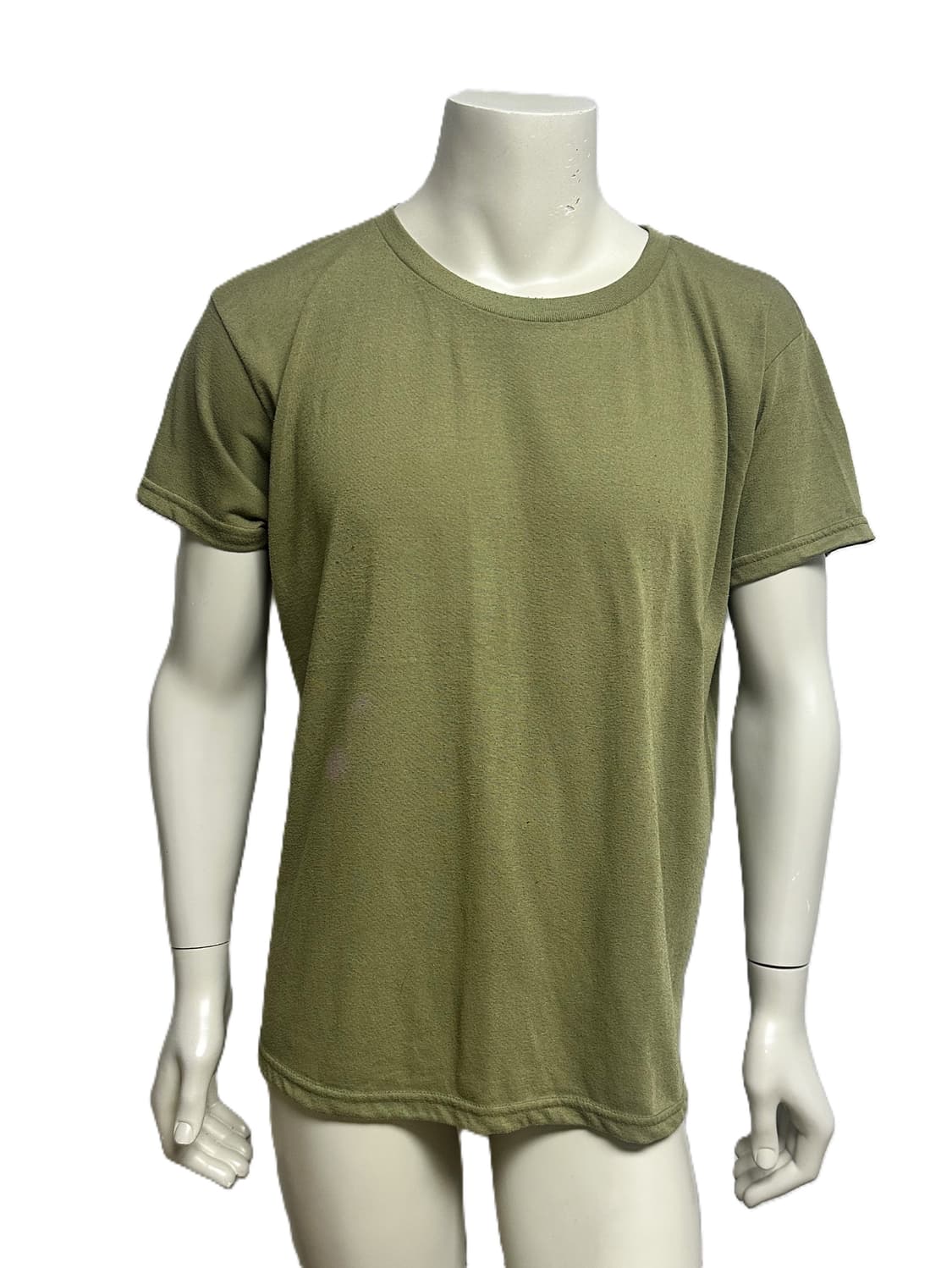 미군 카키색 라운드 반팔 티셔츠 (L) (10) (만원샵) 상품이미지1