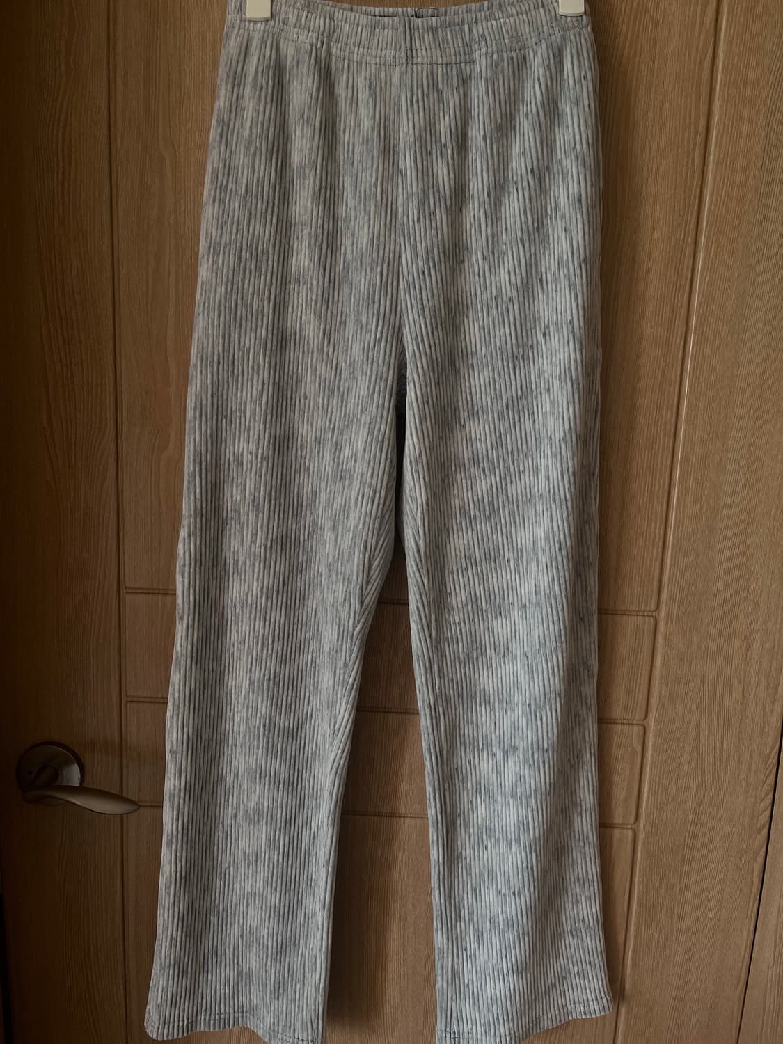 다이애그널 코듀로이 밴딩 팬츠 퍼플그레이 상품이미지5