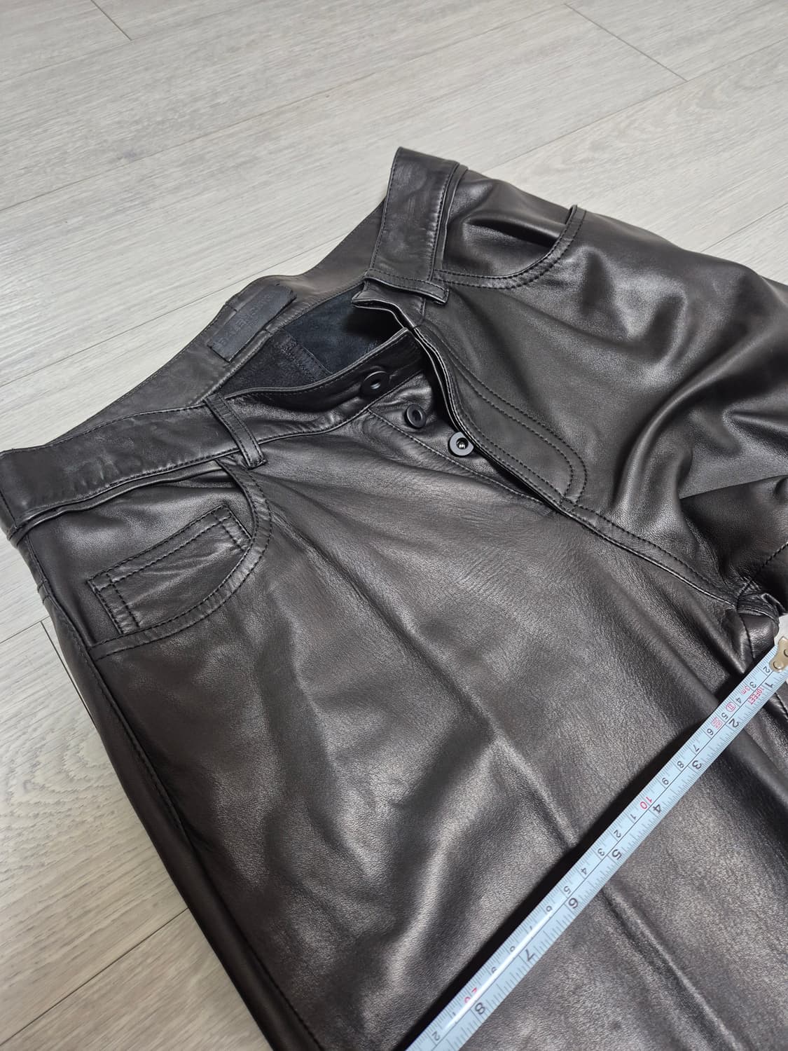 발렌시아가 스키니 레더 팬츠 상품이미지8