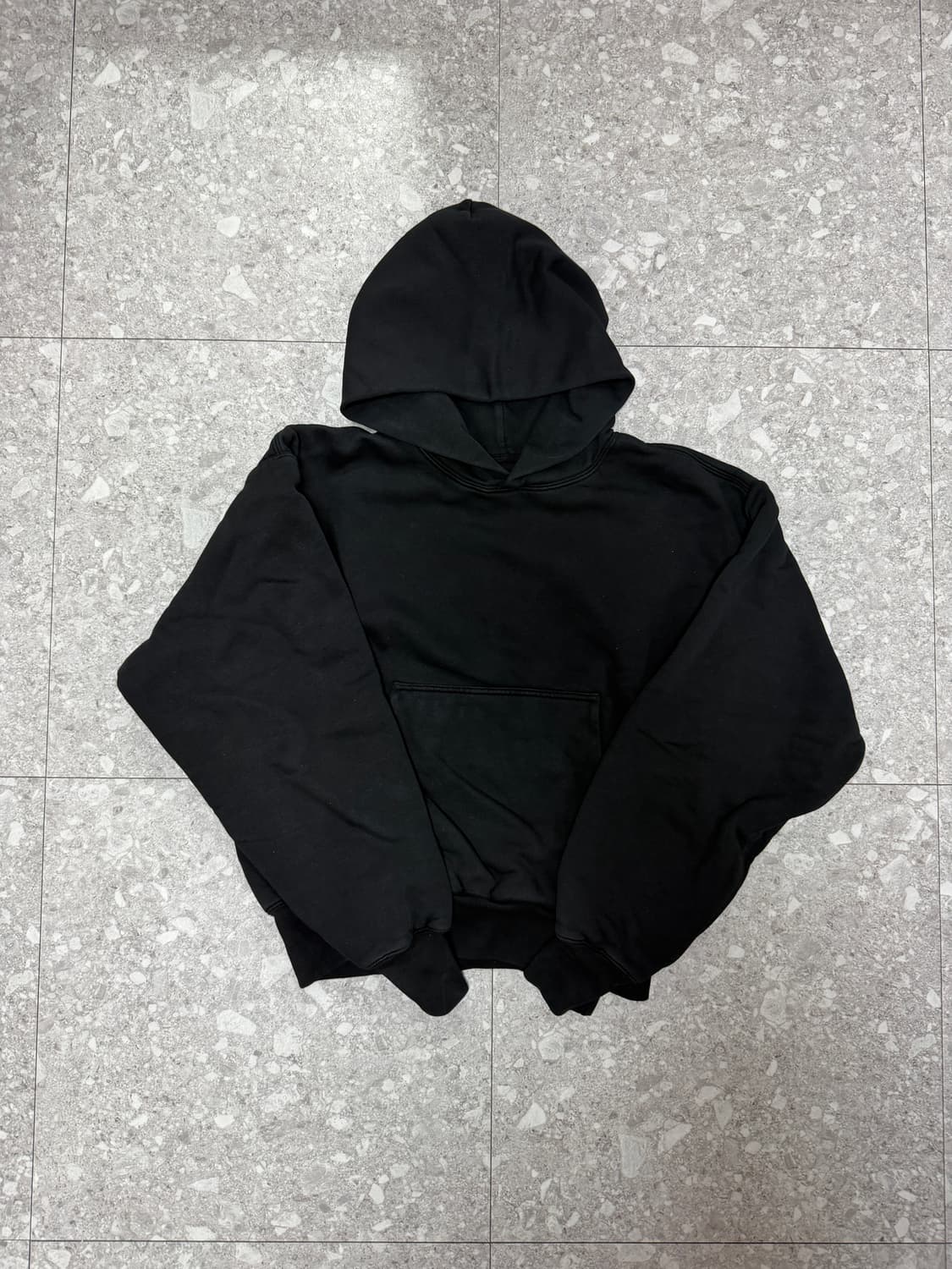 [M] 이지 갭 후드 블랙 상품이미지1