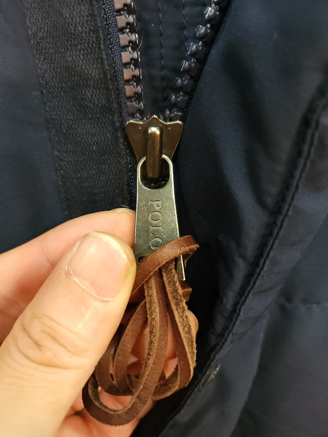 폴로 랄프로렌 네이비 오리털 숏패딩 점퍼 상품이미지2