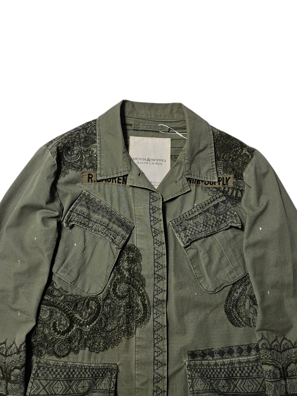 데님앤서플라이 랄프로렌 자수로고 정글 퍼티그 자켓 S 상품이미지2
