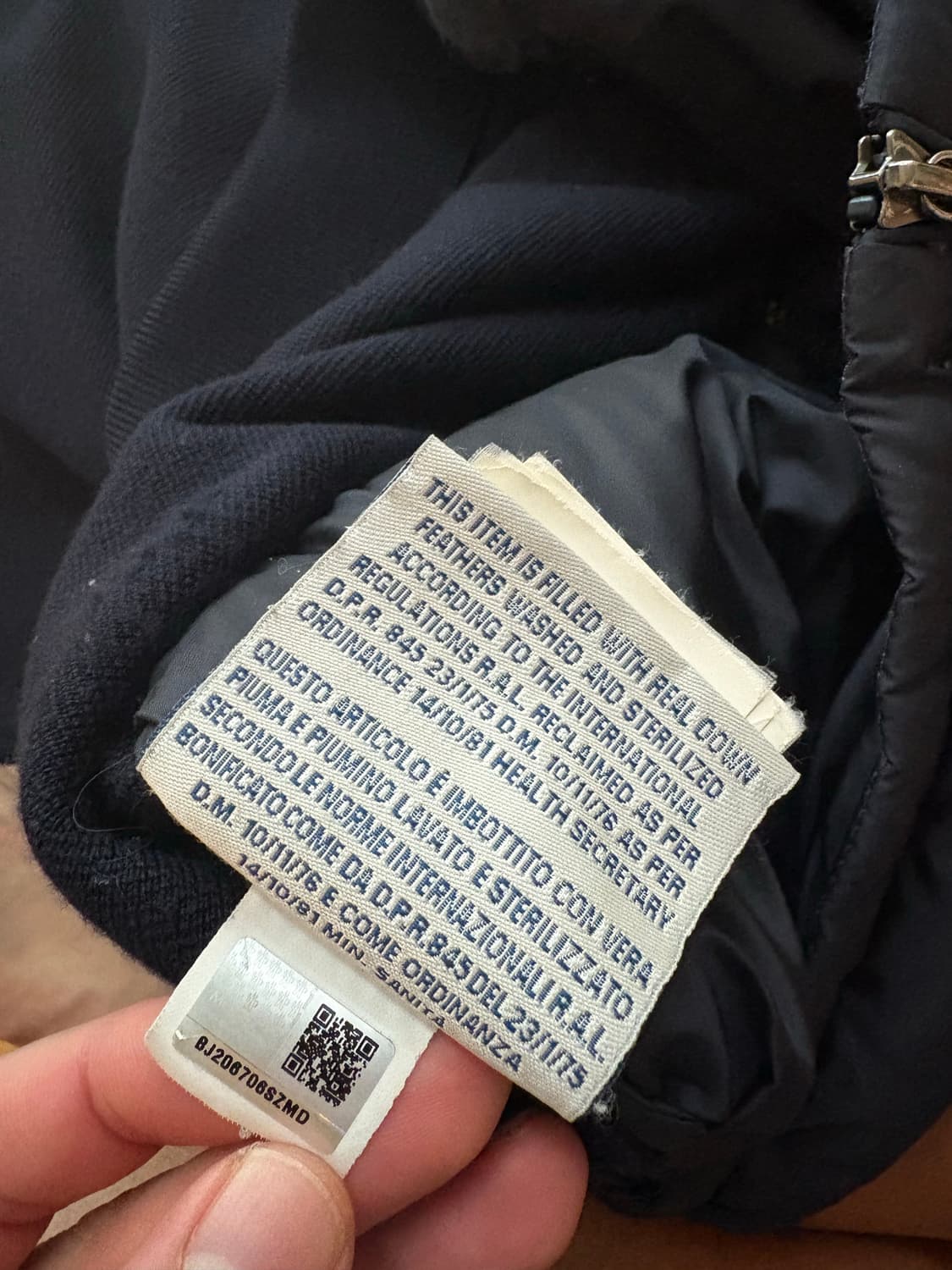 몽클레어 트리콧 김현우 니트 패딩 L 상품이미지5