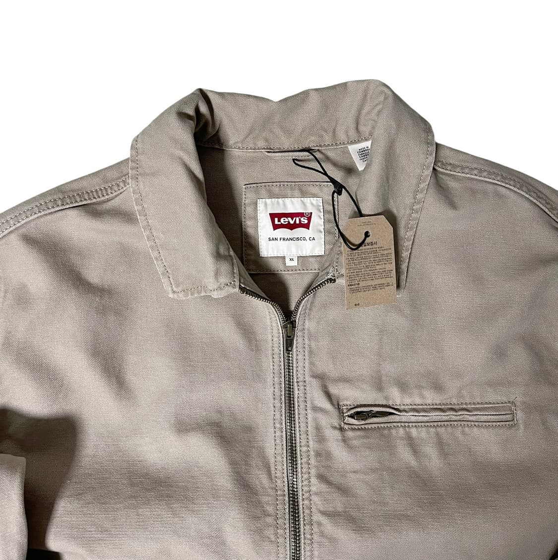 (새상품) 리바이스 베이지 집업 자켓 XL 상품이미지3