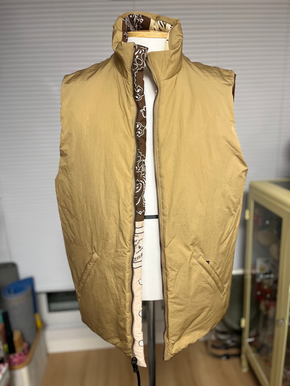 칠드런 오브 더 디스코댄스 양면 반다나 패딩 베스트 3 상품이미지2