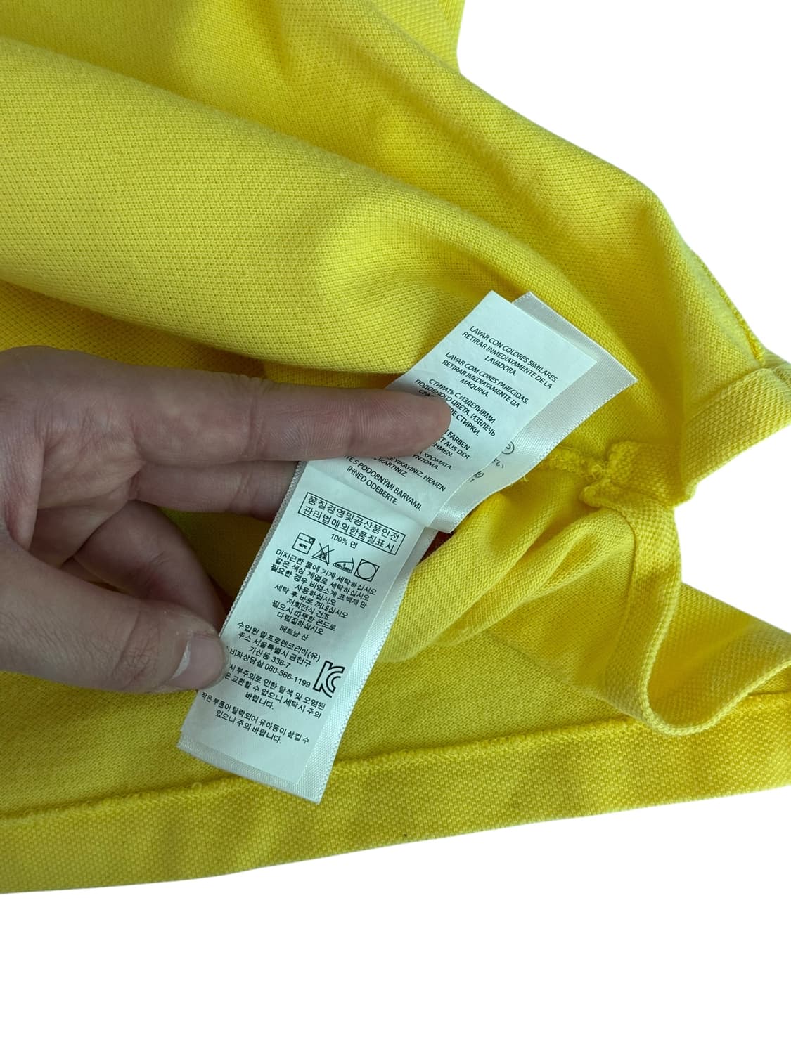 폴로 랄프로렌 빅포니 옐로우 피케이 티셔츠 상품이미지3