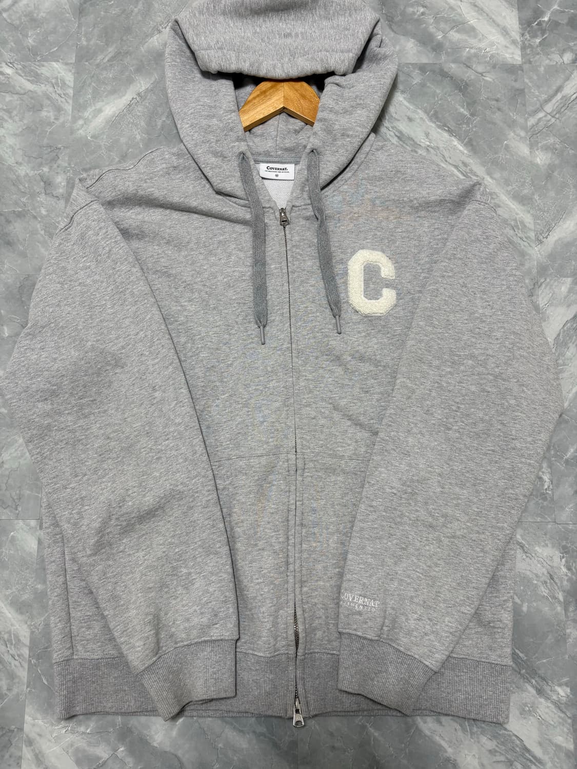 커버낫 C로고 투웨이 지퍼 후드집업 상품이미지1