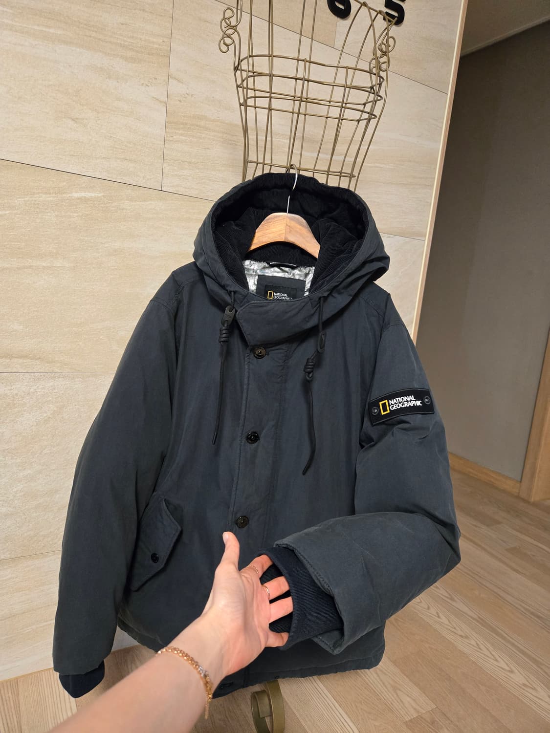 [L/100] 내셔널지오그래픽 남성 덕다운 패딩 상품이미지3