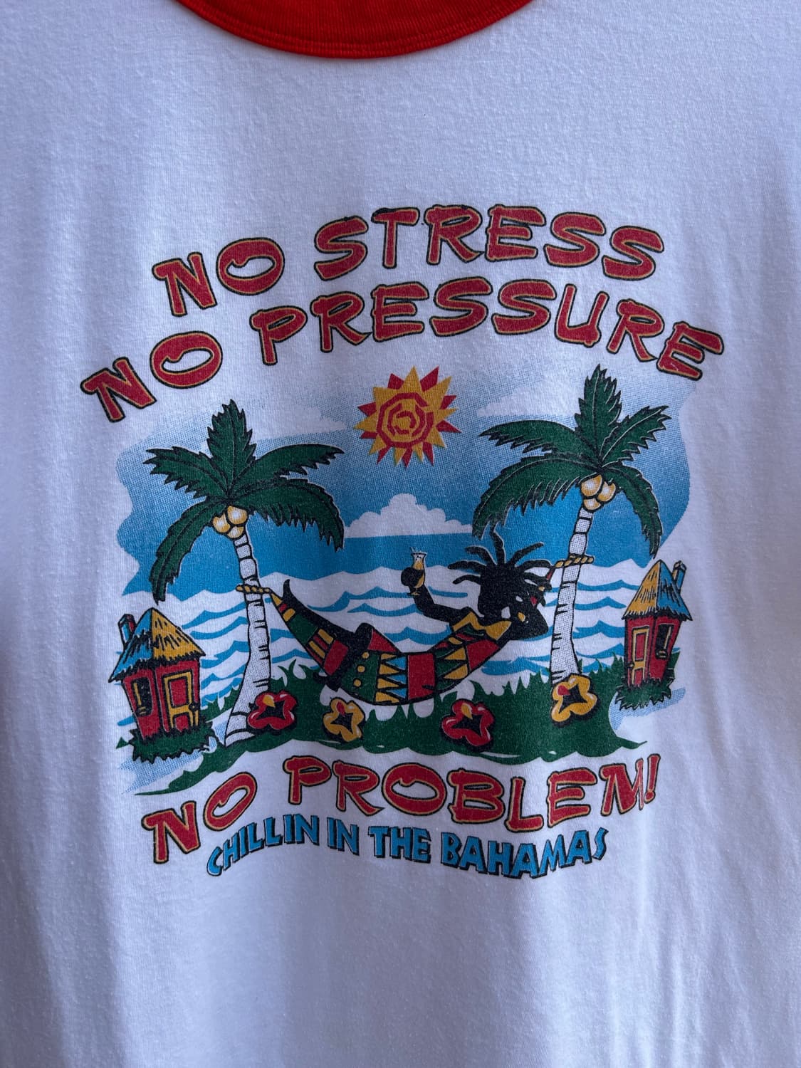 90,00’s No stress 링거티셔츠 상품이미지2