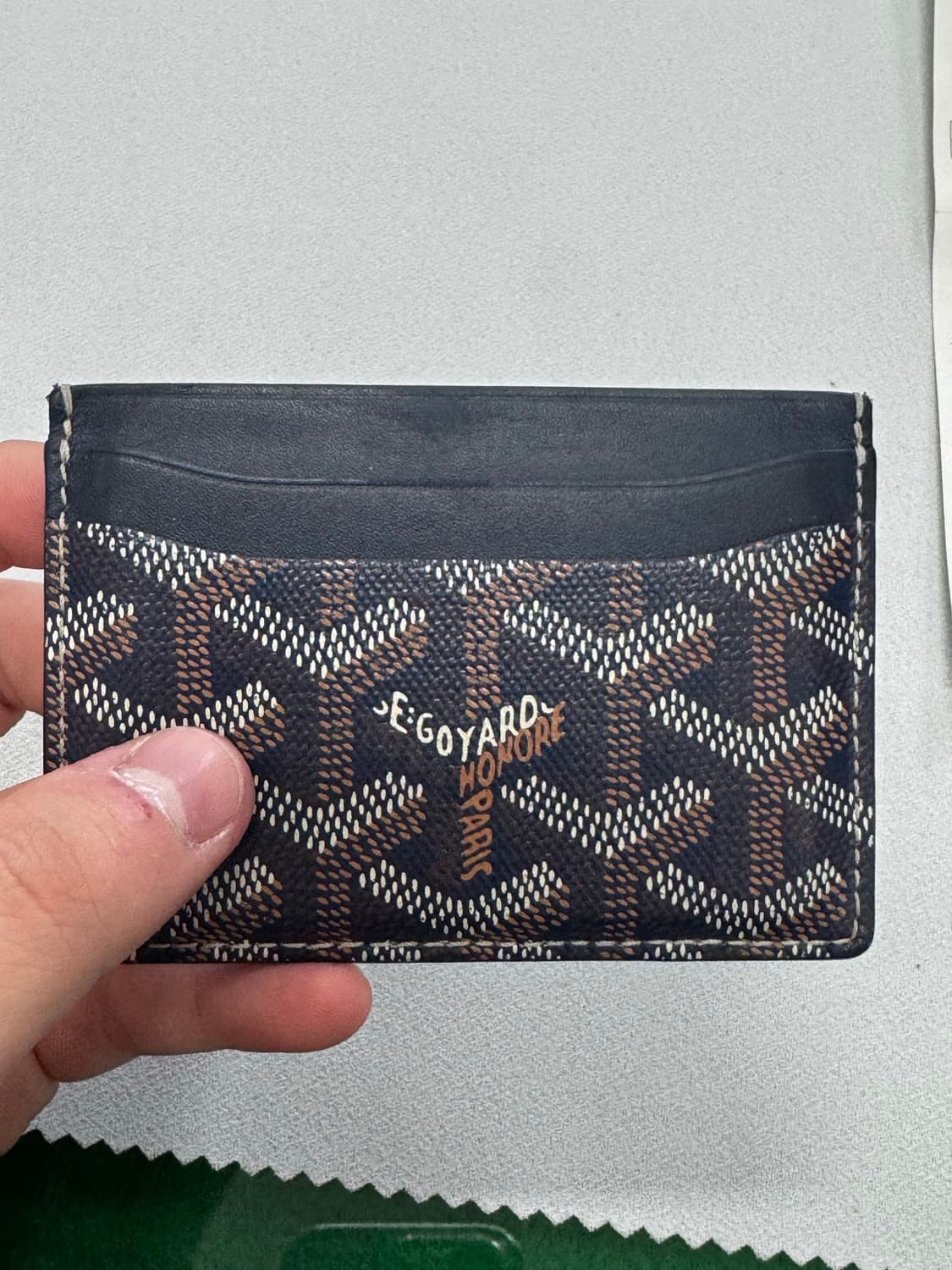 고야드 카드지갑 네이비 상품이미지4