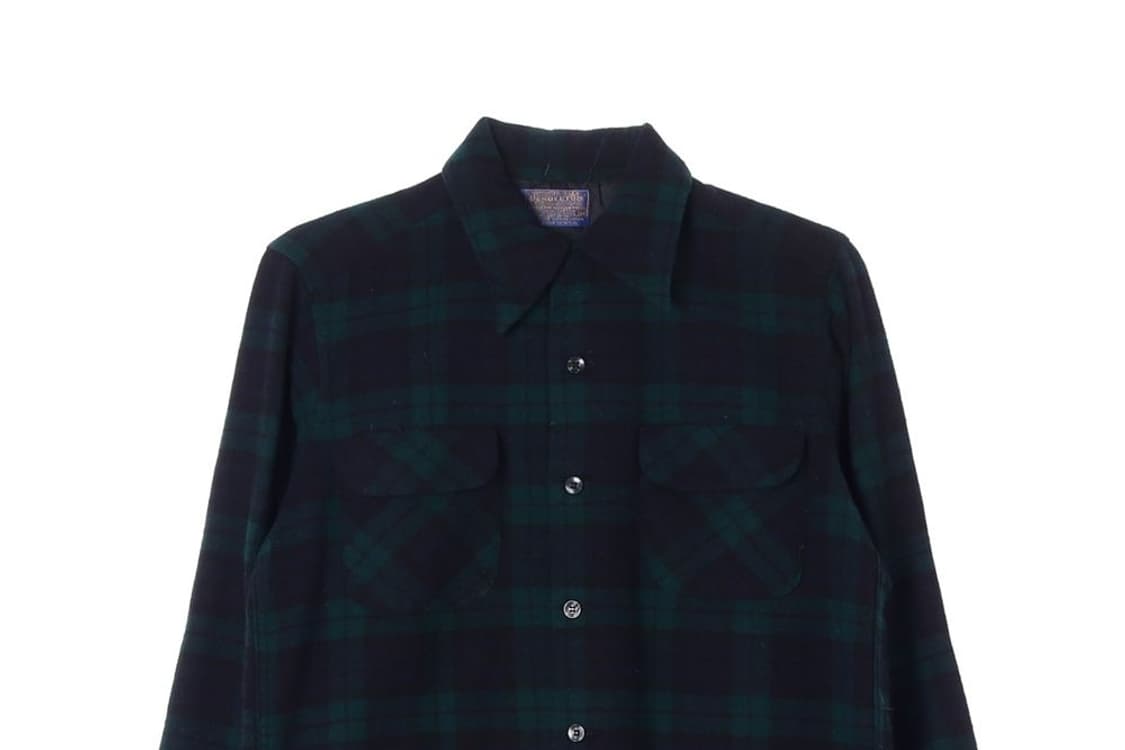 펜들턴 체크 플란넬 셔츠 - USA made 남성 M  상품이미지2