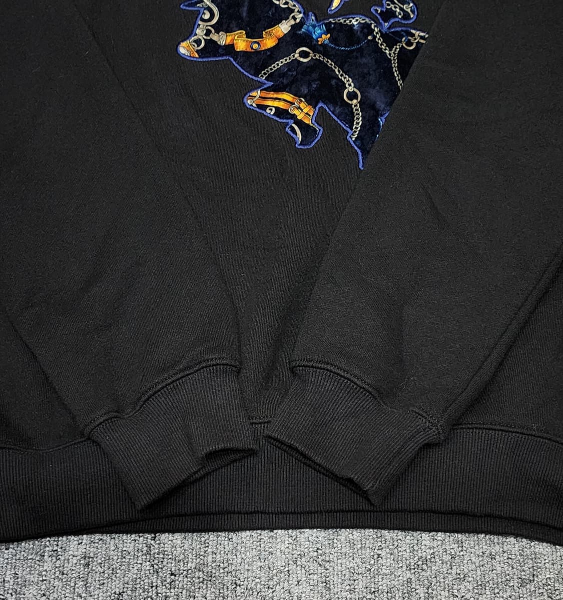 아조바이아조 벨벳 유니콘 맨투맨 S 상품이미지4