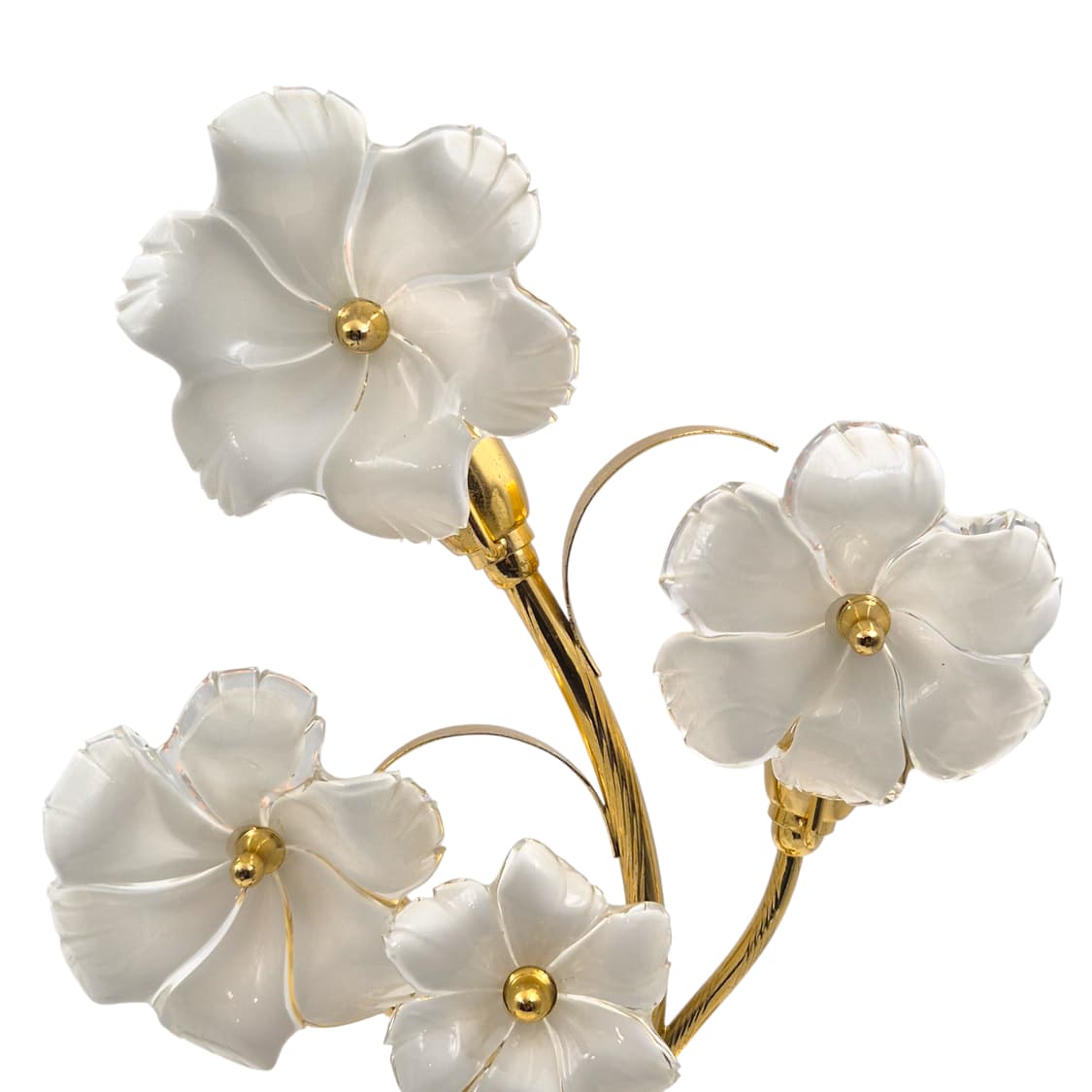 90s 야마기와 밀크글라스 플라워 부케 스탠드 램프 상품이미지5