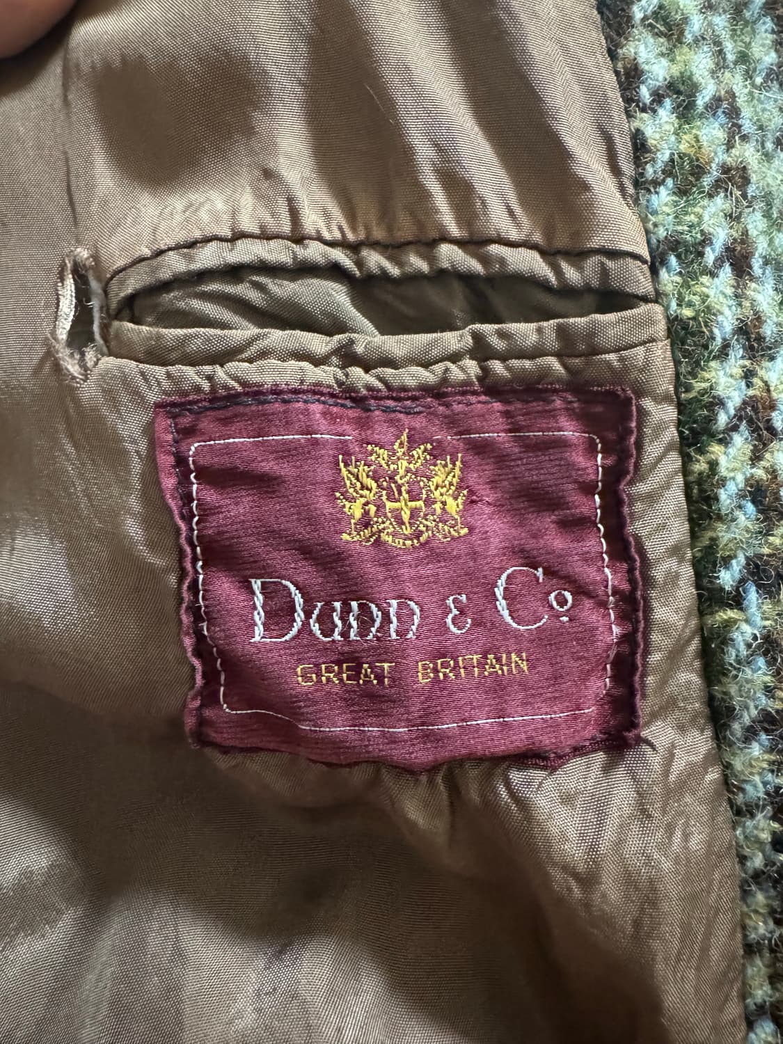 던앤코(dunn&co) 해리스트위드 빈티지 발마칸 코트 상품이미지3