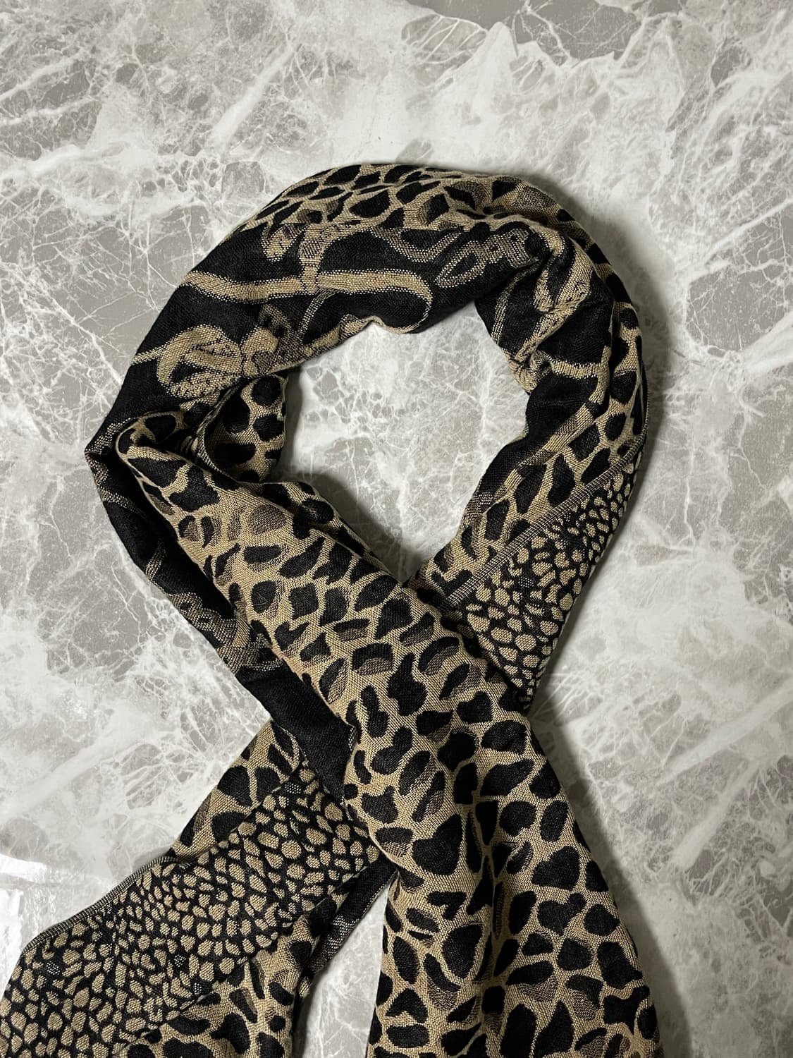 (Japanese vintage)leopard muffler 상품이미지4