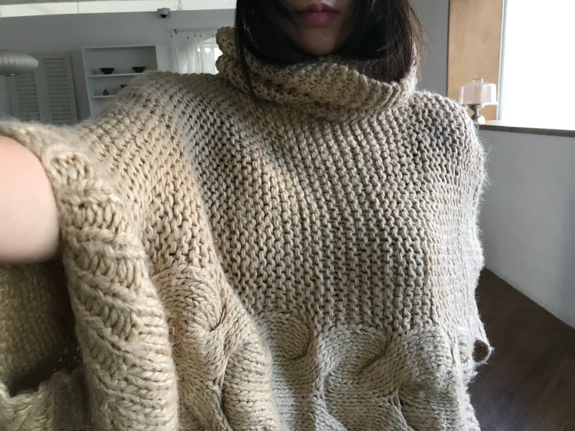 vintage turtle neck cape 상품이미지1