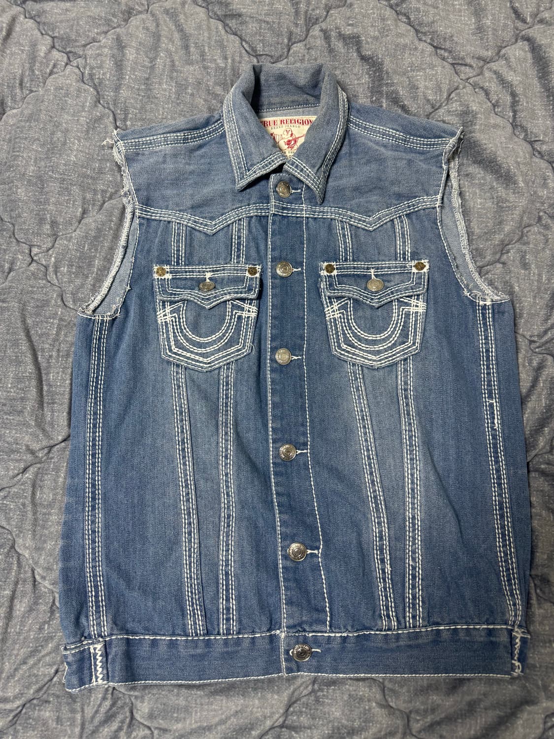 트루릴리젼 데님 베스트 상품이미지1