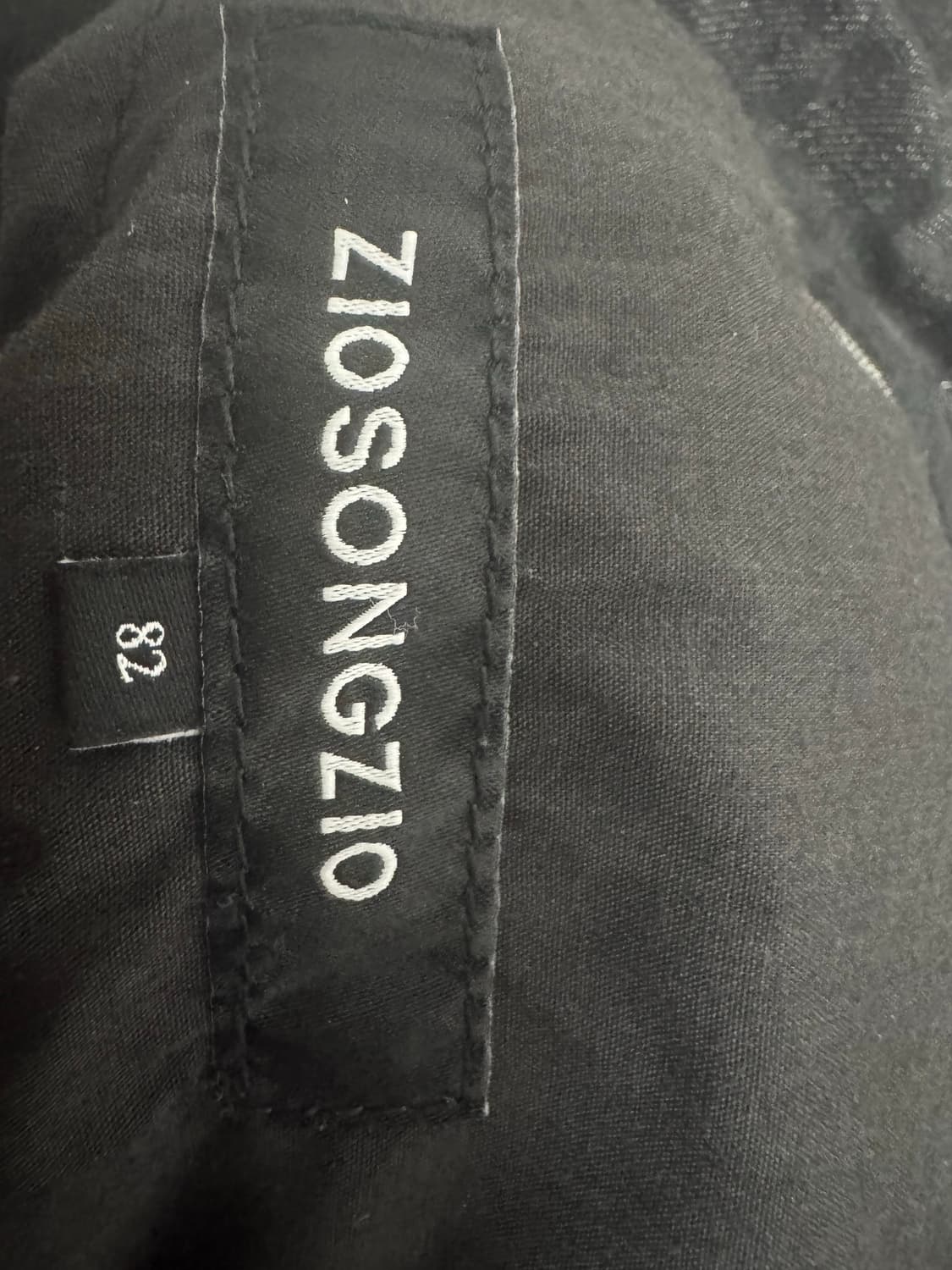 지오송지오 버티컬 컷 플레어 데님 팬츠 블랙 82 상품이미지3