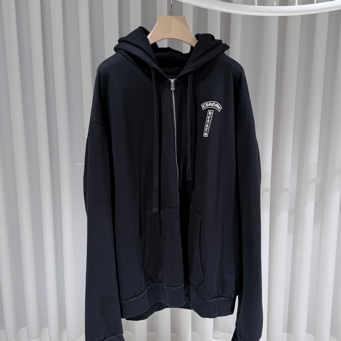 XXL / 크롬하츠 USA T바 블랙 후드집업 상품이미지2