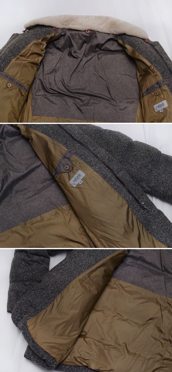 시리즈 (series) 라파예트 양털카라 트위드 다운패딩 자켓 (100) 상품이미지7