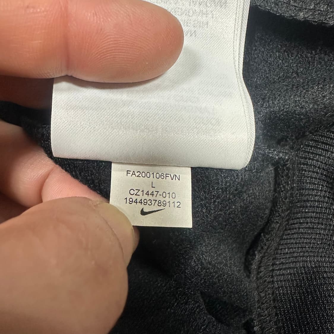 ✨ (바배) 나이키 플라워 사이드라인 블랙 크롭 트랙탑 져지 상품이미지5