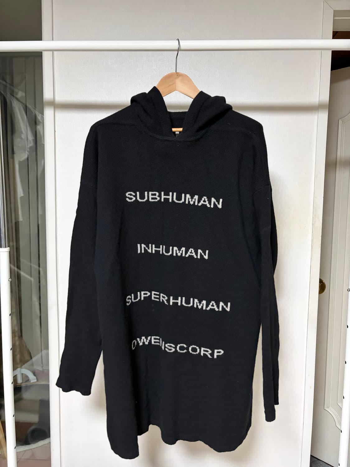 릭오웬스 니트 후디 상품이미지2