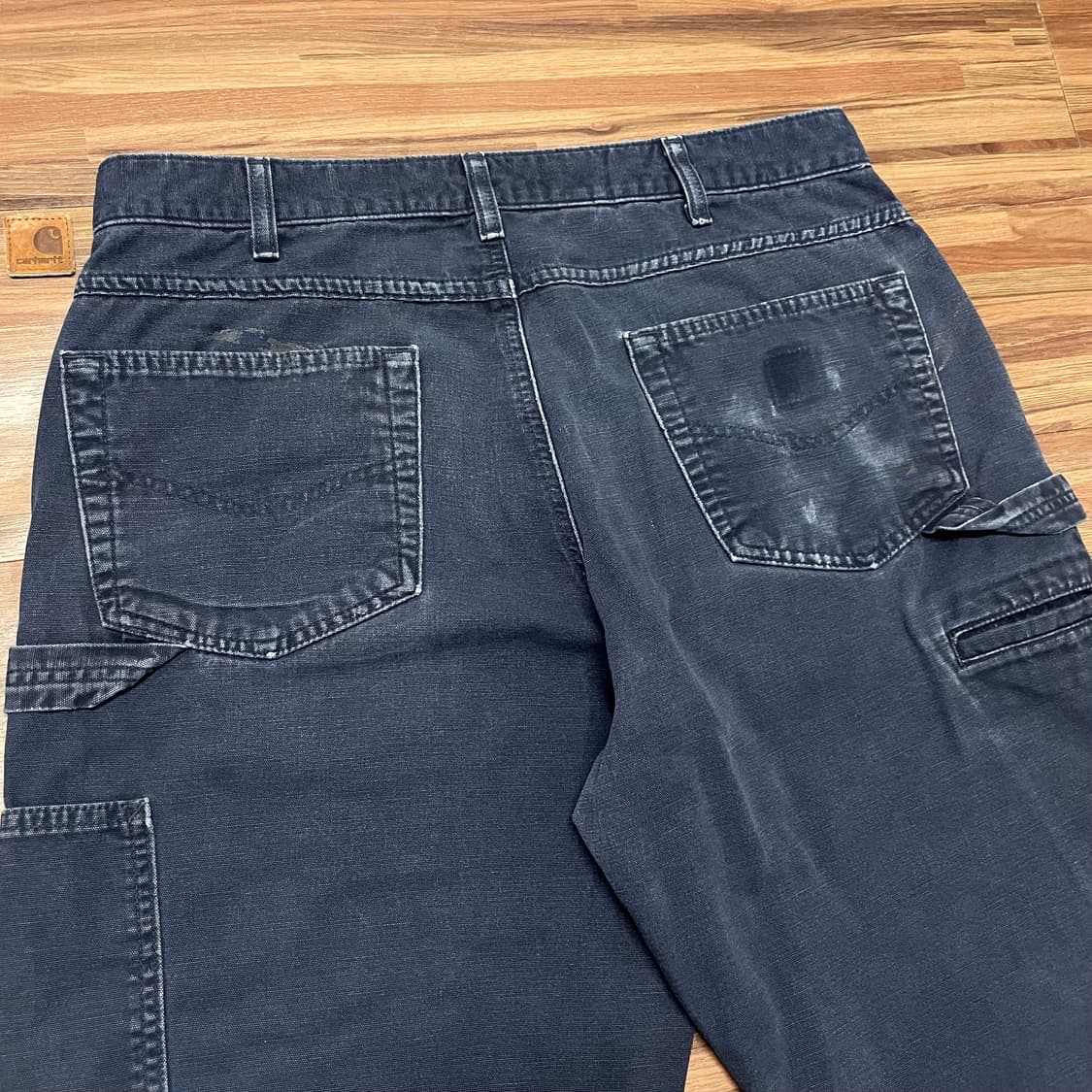 칼하트 싱글니 카펜터 디스 워크팬츠 네이비 nvy 34 상품이미지4