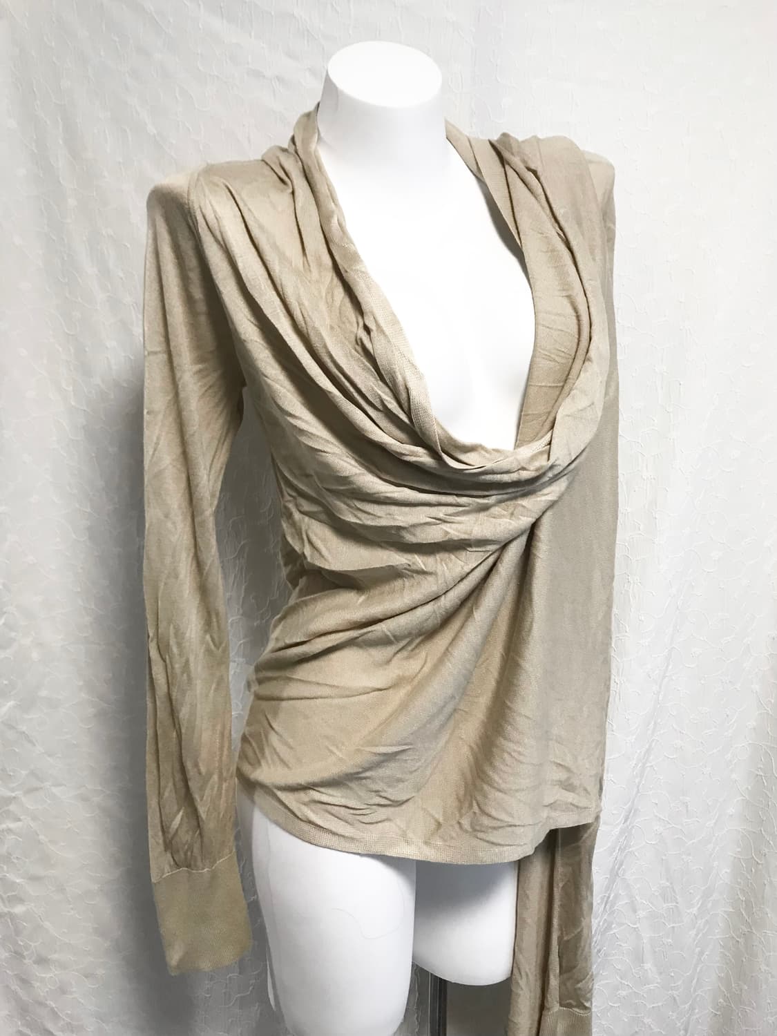 빈티지 DKNY 아카이브 언발 드레이프 롱 가디건 상품이미지4