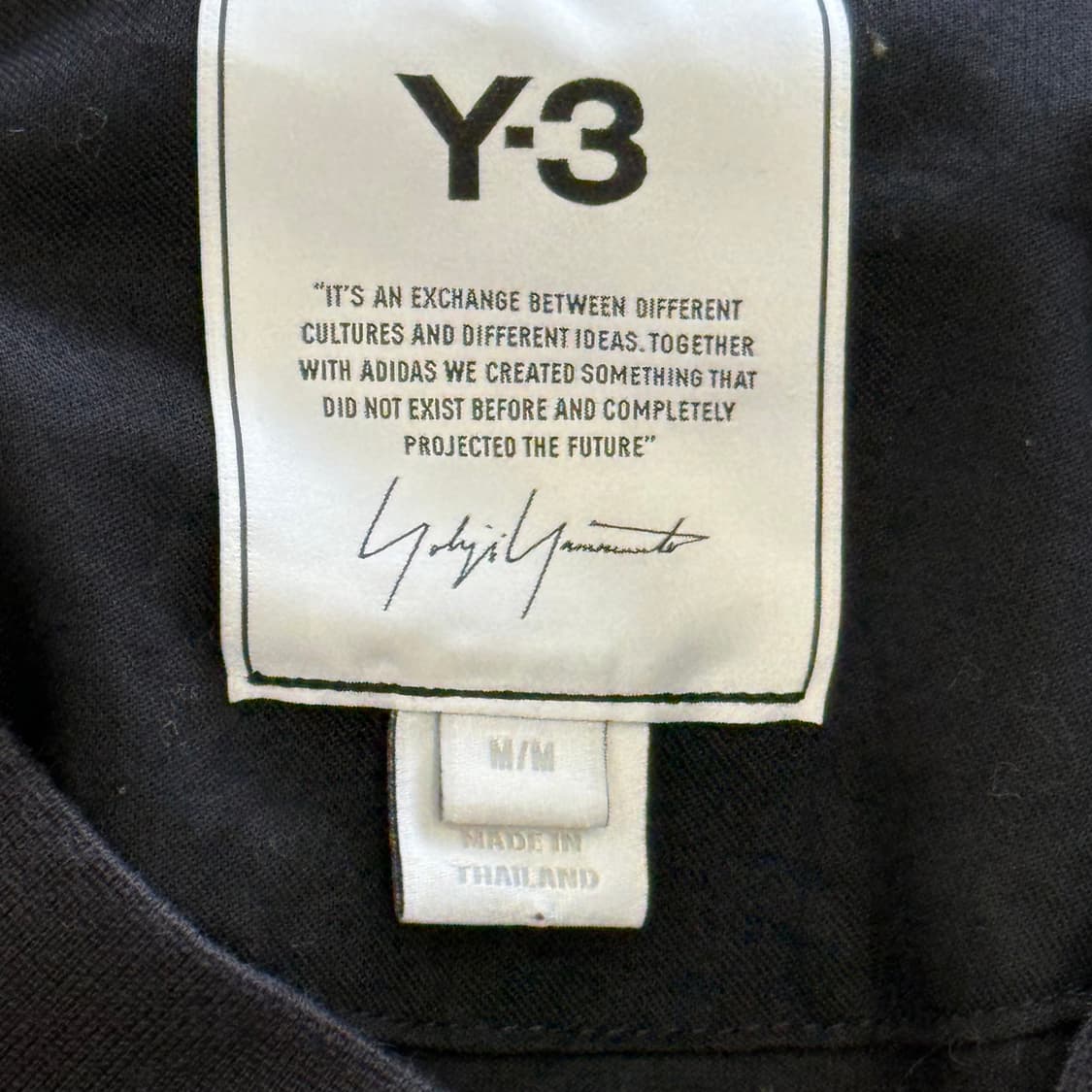 Y-3 로고 블랙 티셔츠 상품이미지4