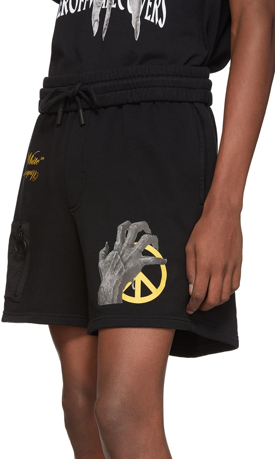 [S] 오프화이트 x 언더커버 블랙 에디션 메쉬 포켓 쇼츠 상품이미지1