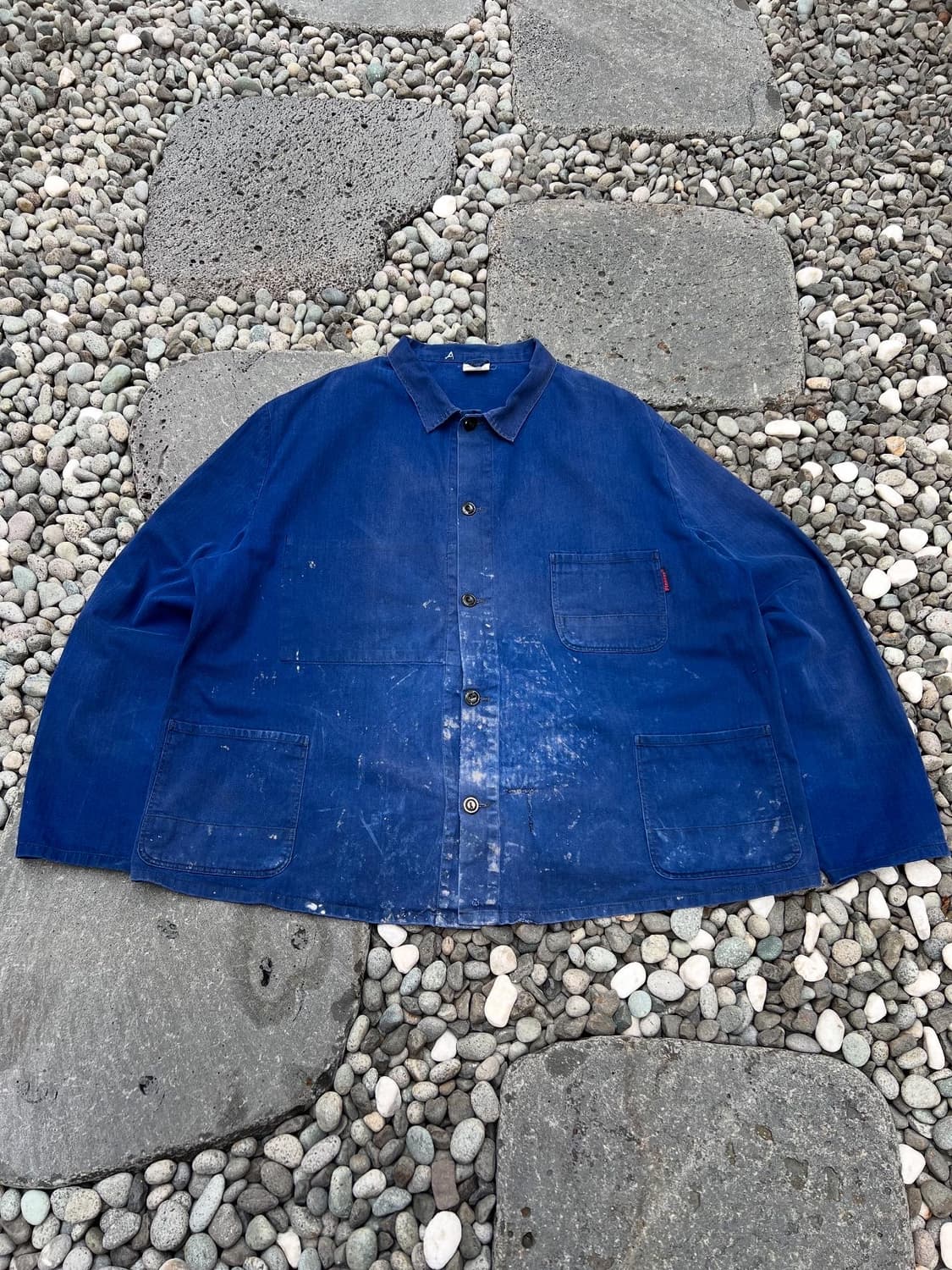 (BIG SIZE)HARD FADED WASHING HBT 헤링본워크자켓 상품이미지1