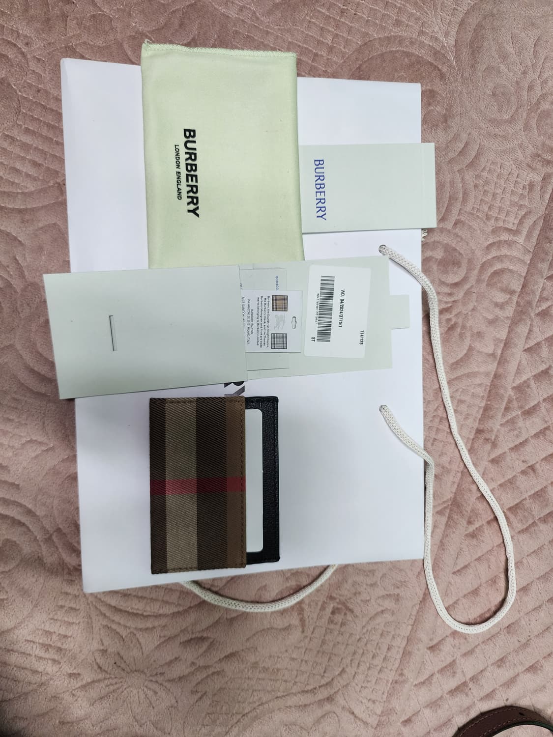 버버리체크 카드지갑 상품이미지4