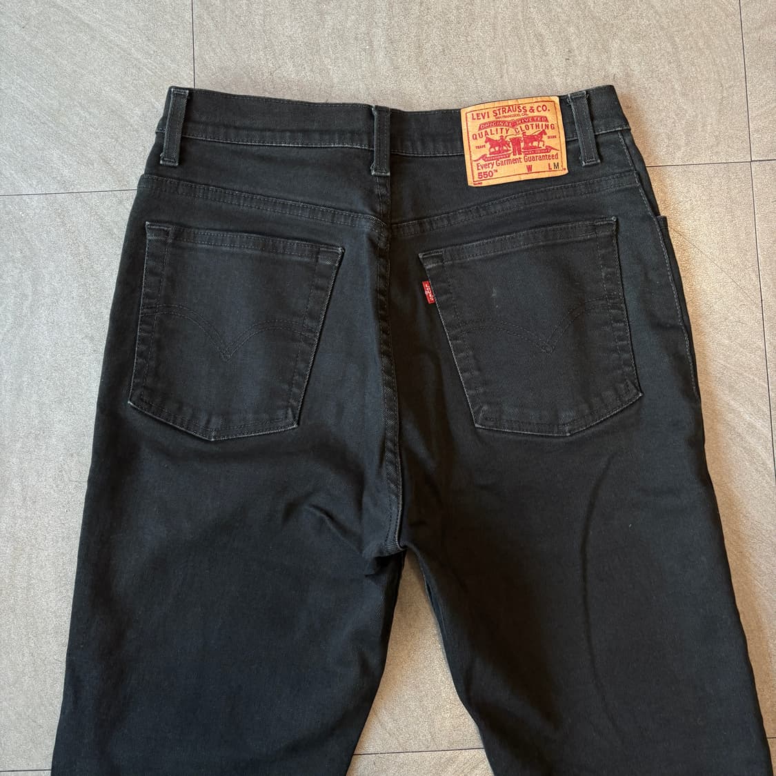 리바이스 정품 550 블랙 데님 청 바지 팬츠 상품이미지8