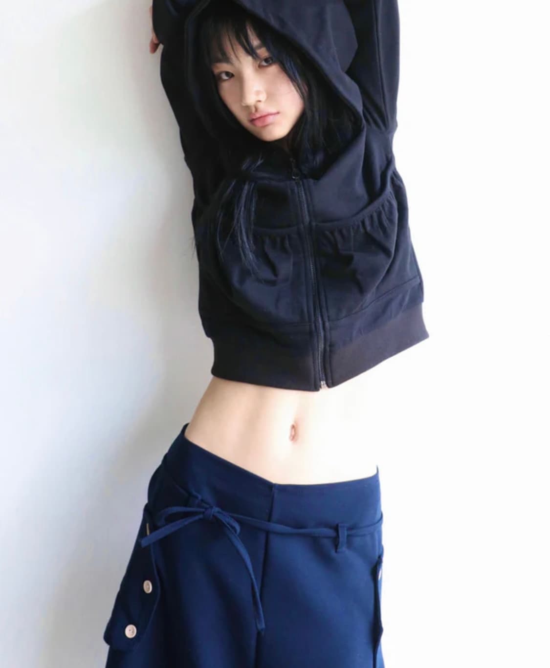 오스하이 후드집업 블랙 상품이미지2