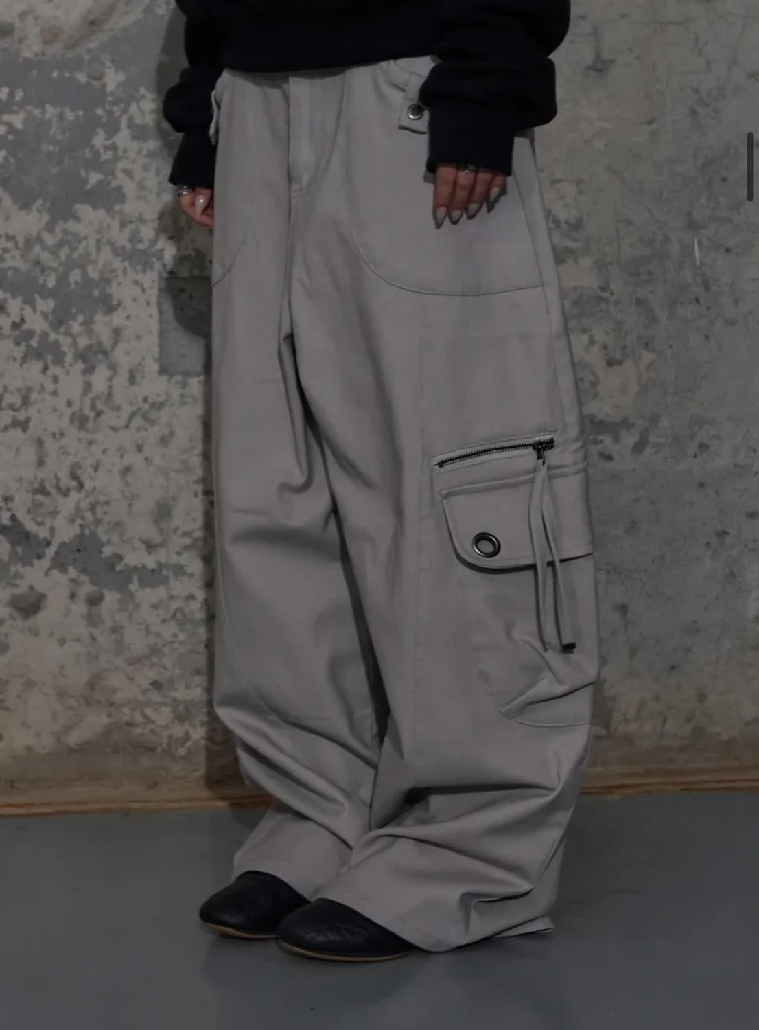 크로스 포켓 카고 팬츠 (PINK BEIGE) 상품이미지3