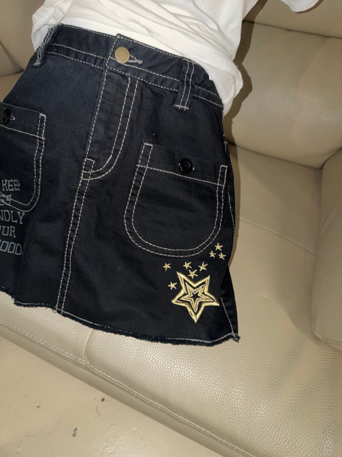 Stitch detail pocket skirt 상품이미지2