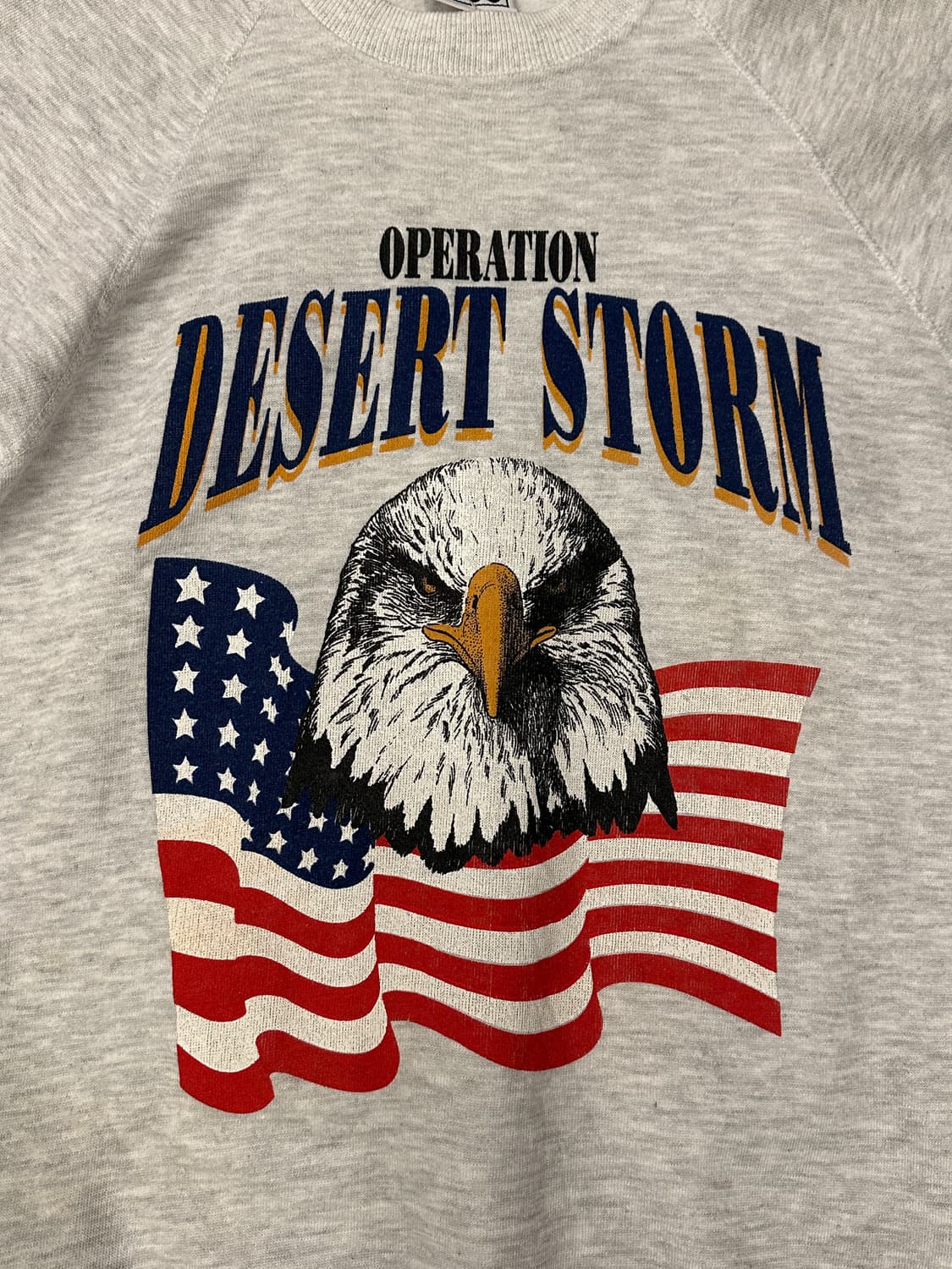 90s  Lee '데저트 스톰' 걸프전 맨투맨 스웻셔츠 M 상품이미지3