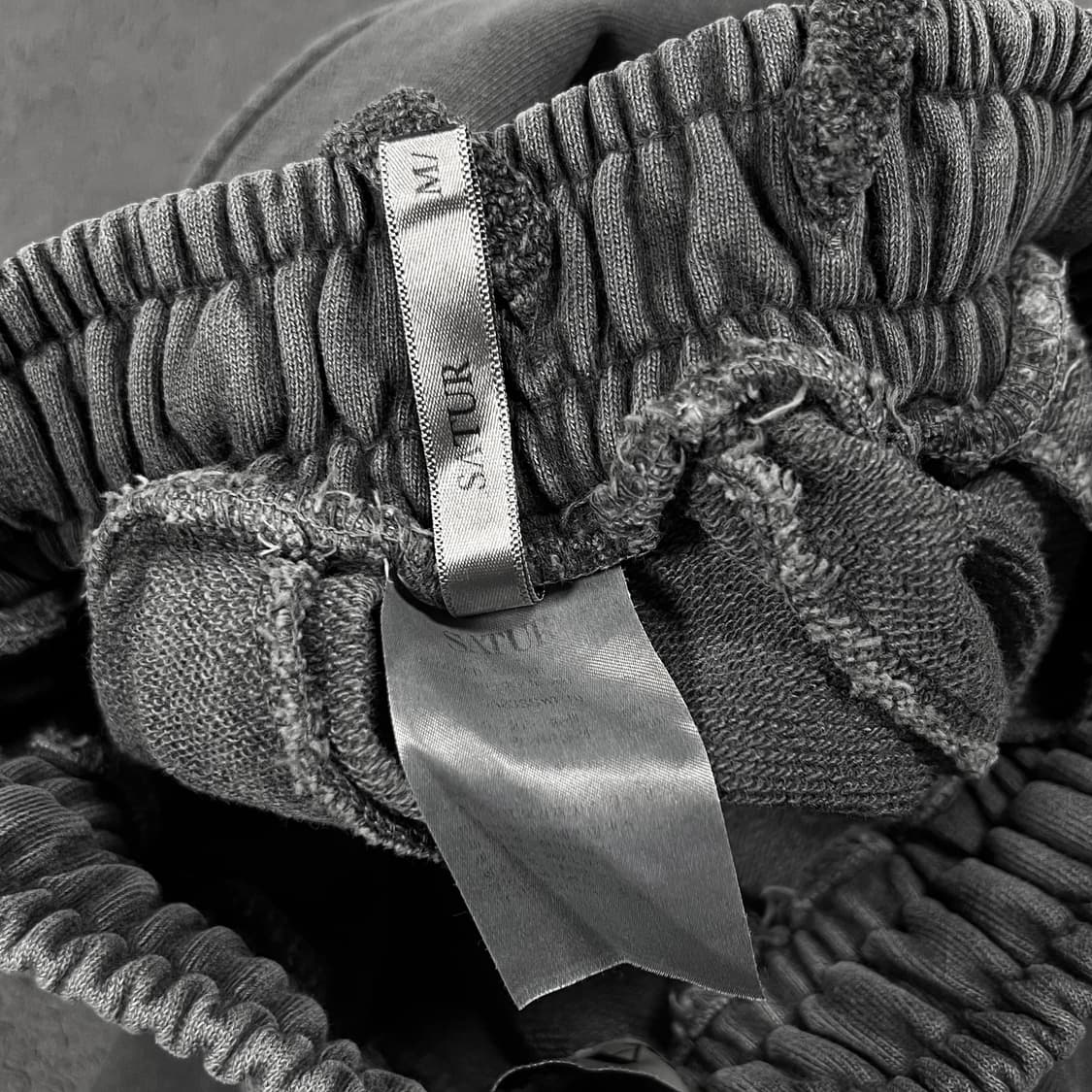 세터 워싱 그레이 와이드 스웻 팬츠 상품이미지5