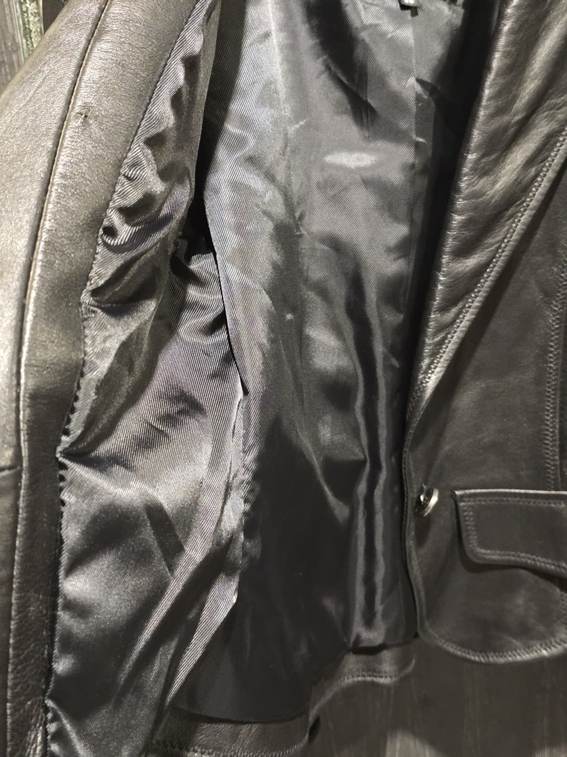 90s Reverb Lambskin Leather Jacket 상품이미지6