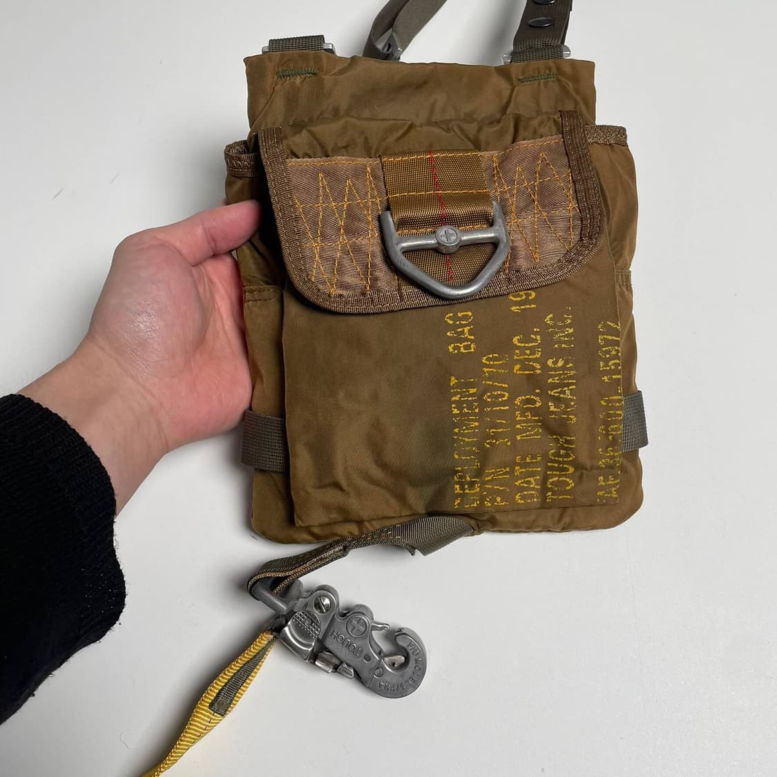 Tough jeansmith 엘로우 나일론 백 상품이미지5