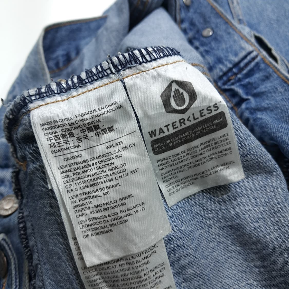 CK031 M 리바이스 빅E 75690 프리미엄워터리스 중청 데님 자켓 상품이미지6