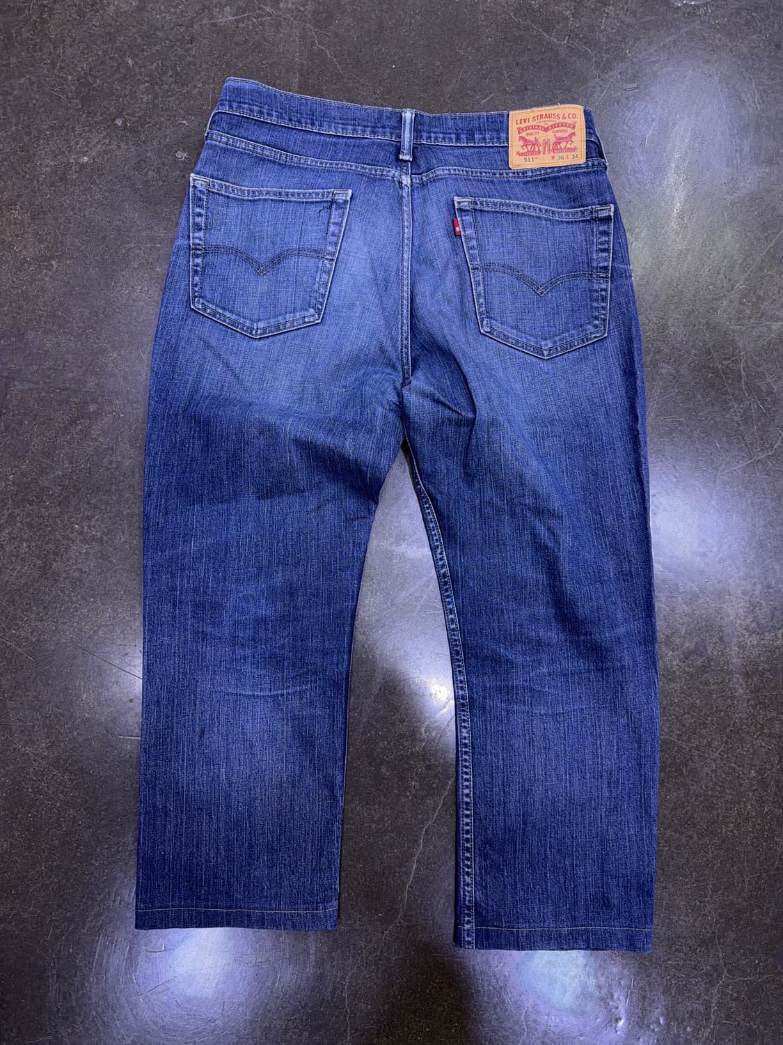리바이스 511 슬림핏 라인 빈티지 워싱 데님팬츠 36 상품이미지2