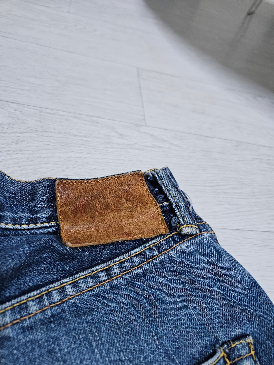 90s evisu no.2 Lot 2001 selvedge denim 상품이미지4