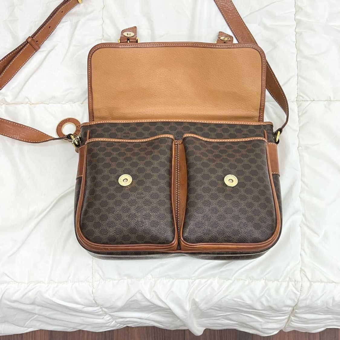 celine / 셀린느 브라운 마카담 포켓 크로스백  상품이미지9