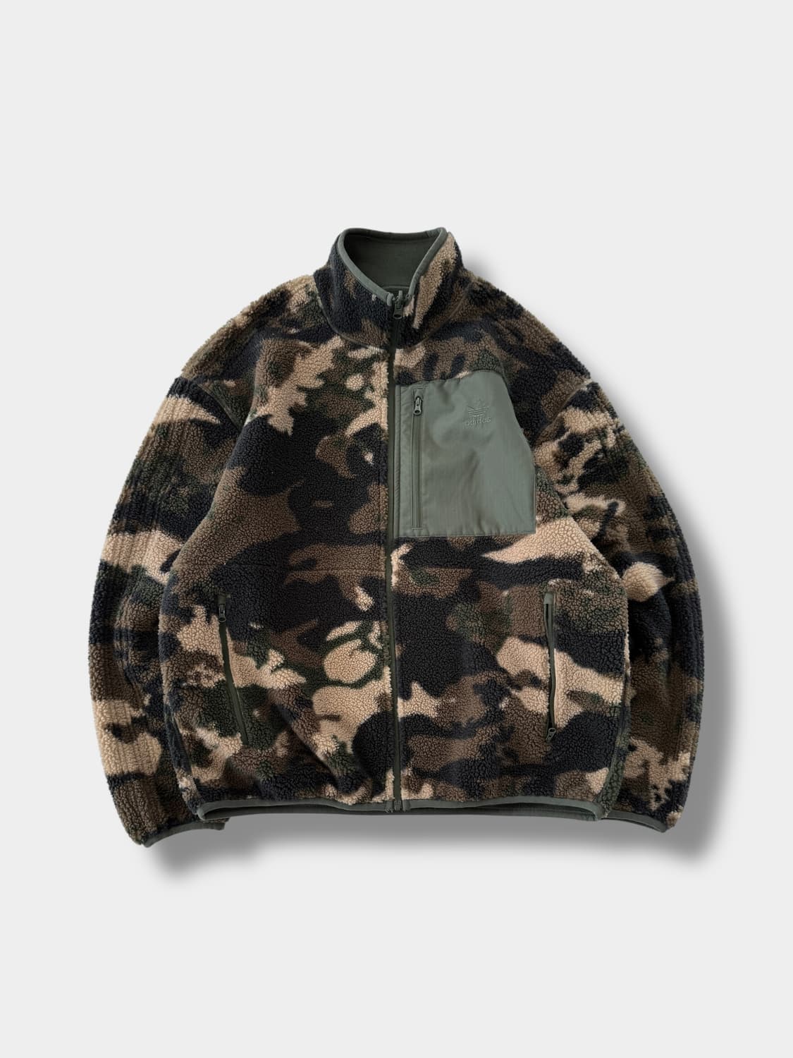아디다스 오버핏 그래픽 카모 리버서블 양면 플리스 자켓 상품이미지1