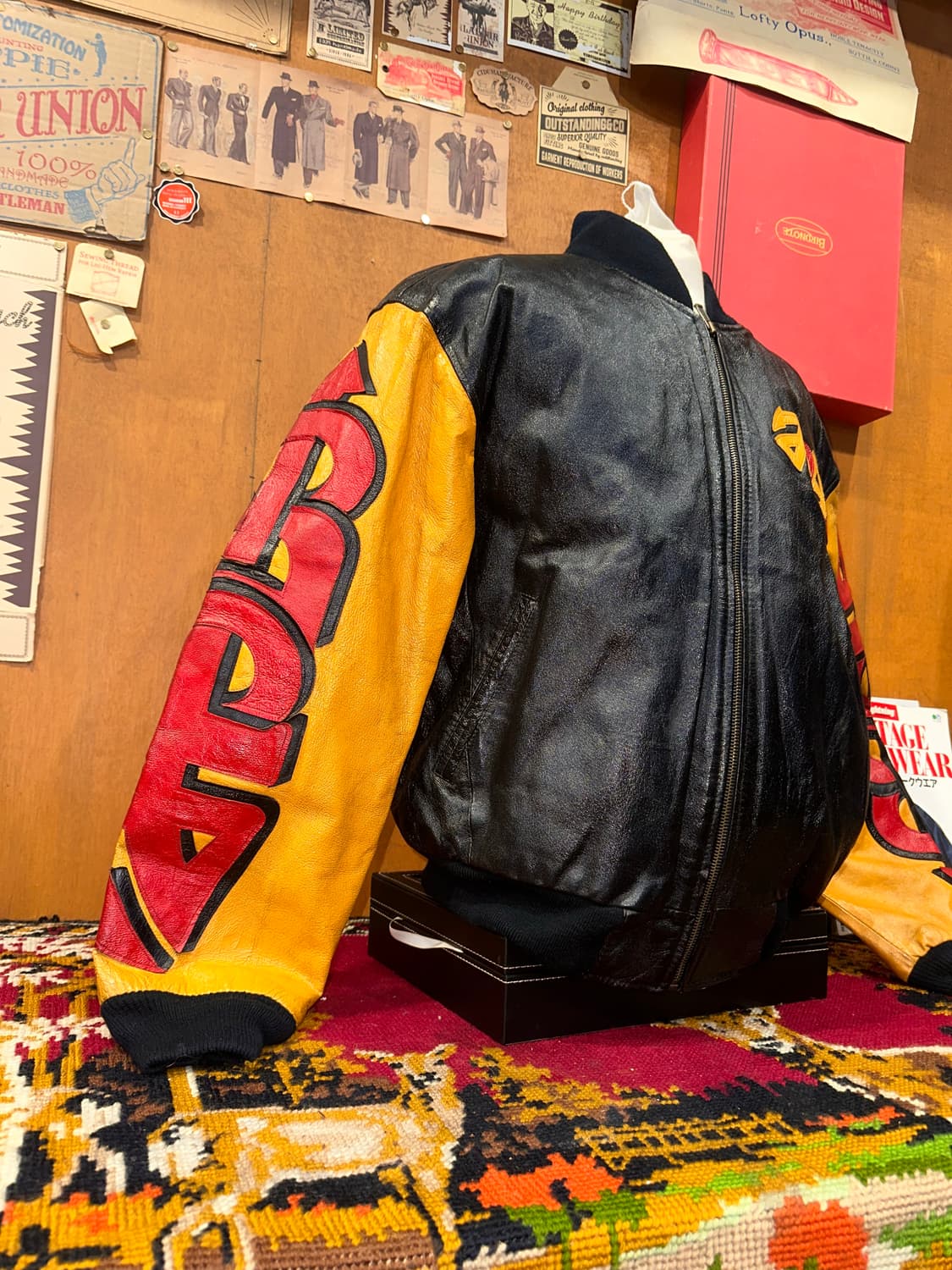 ( XL-2XL ) 레더자켓 항공점퍼 항공자켓 빈티지가죽 봄버자켓  상품이미지2