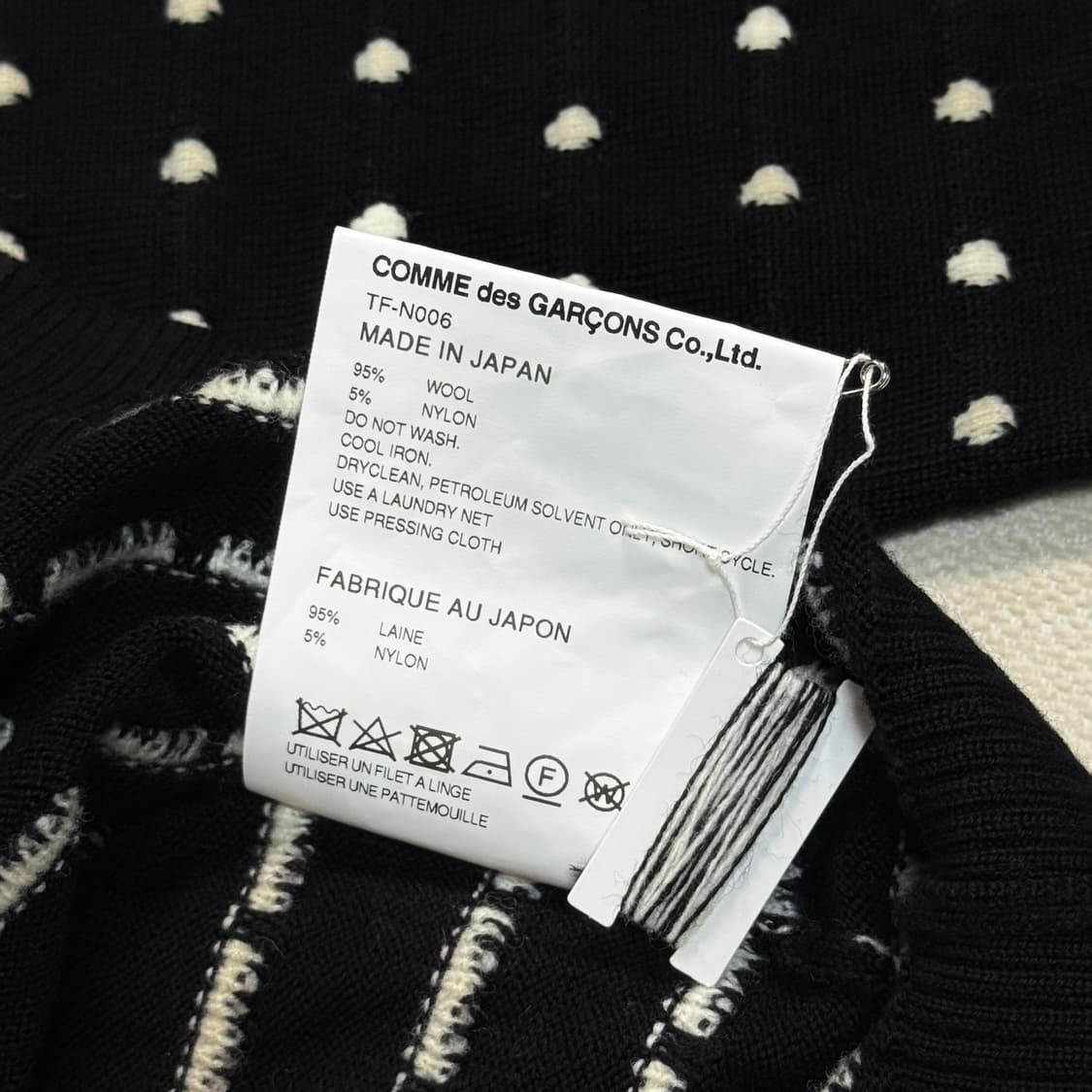 Polka dots black cardigan 상품이미지7