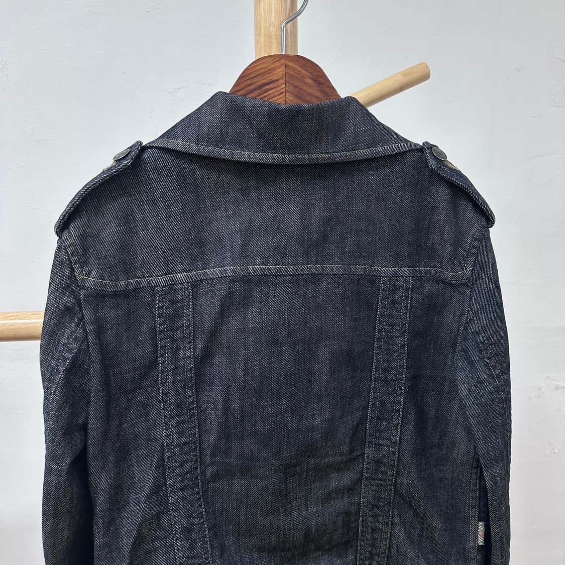 버버리 BURBERRY 여성 스판 데님 숏자켓 S사이즈 상품이미지7