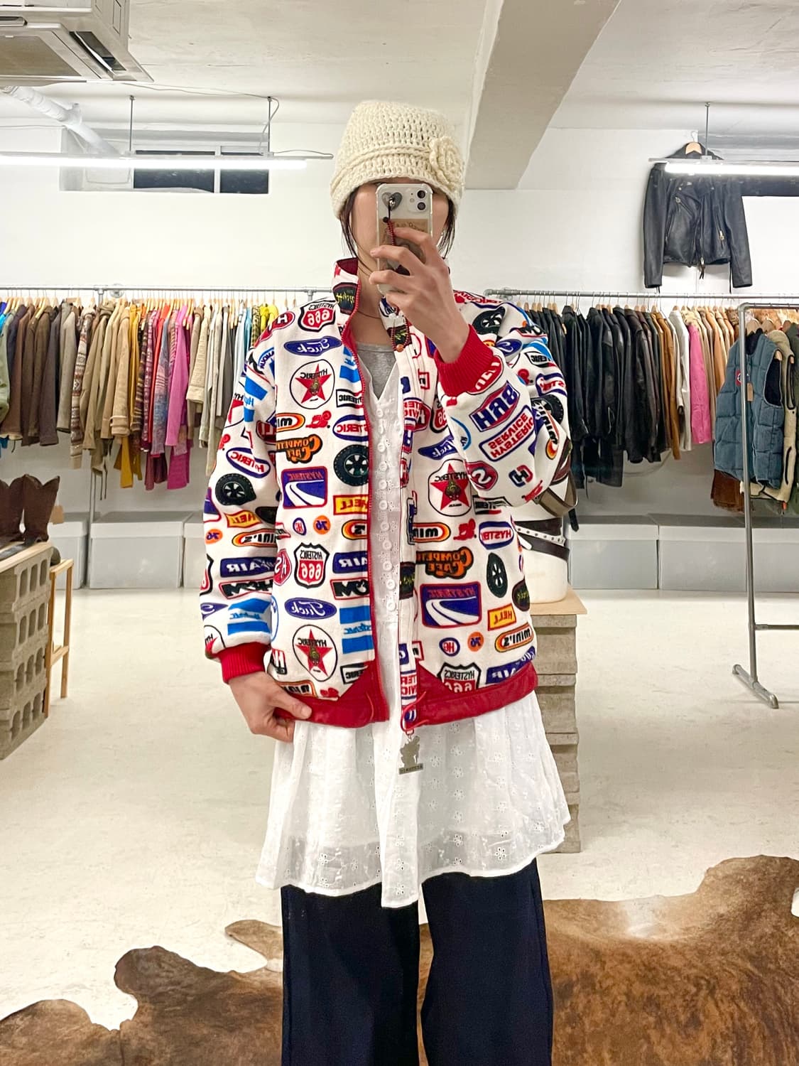 HYSTERIC GLAMOUR racing fleece jacket 상품이미지1